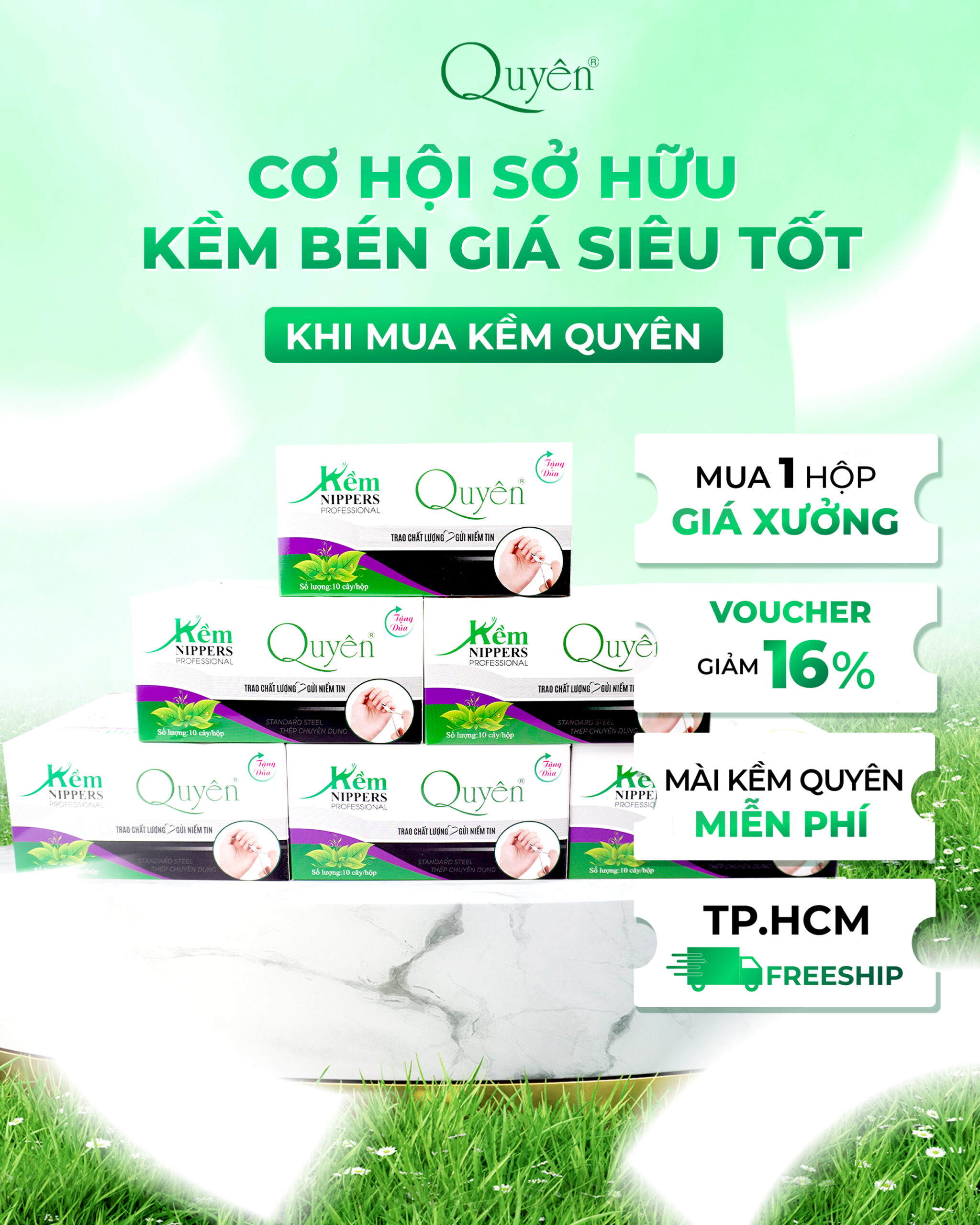 Khuyến mãi kềm Quyên