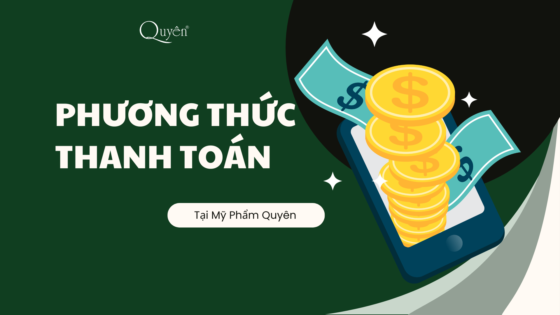 Phương thức thanh toán tại Mỹ Phẩm Quyên